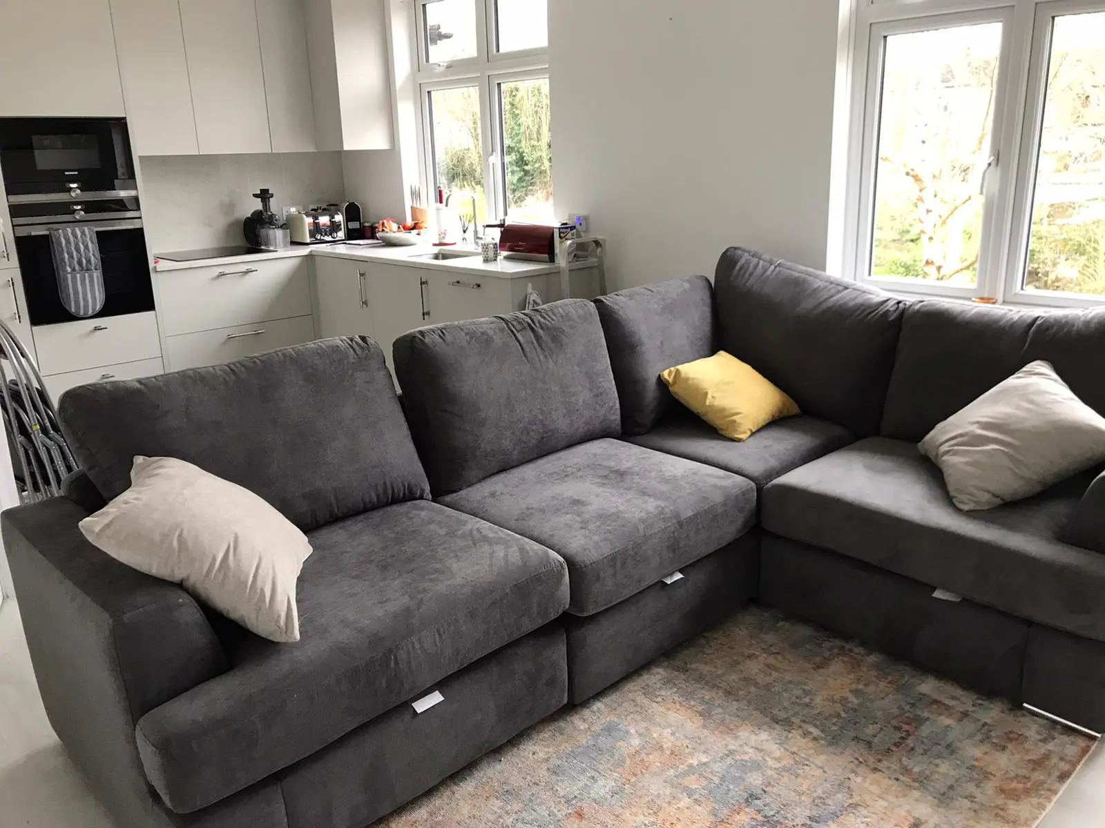 DFS Grey Kinsey Sofa