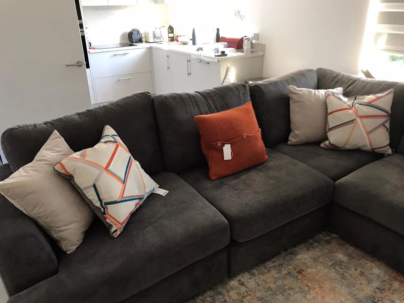 DFS Grey Kinsey Sofa