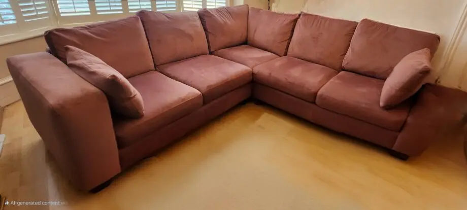 DFS Darcy Mauve Velvet Corner Sofa