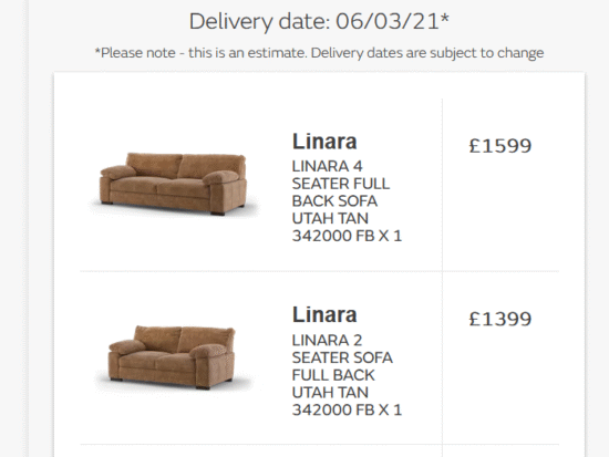 Brown leather, 3 seater and a 2 seater, Linar from Sofology , Nubuck