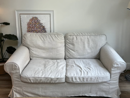 Beige Two Seater Sofa