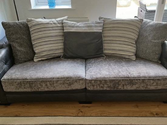 SCS Antonio Anthracite 4 seater scatter back sofa