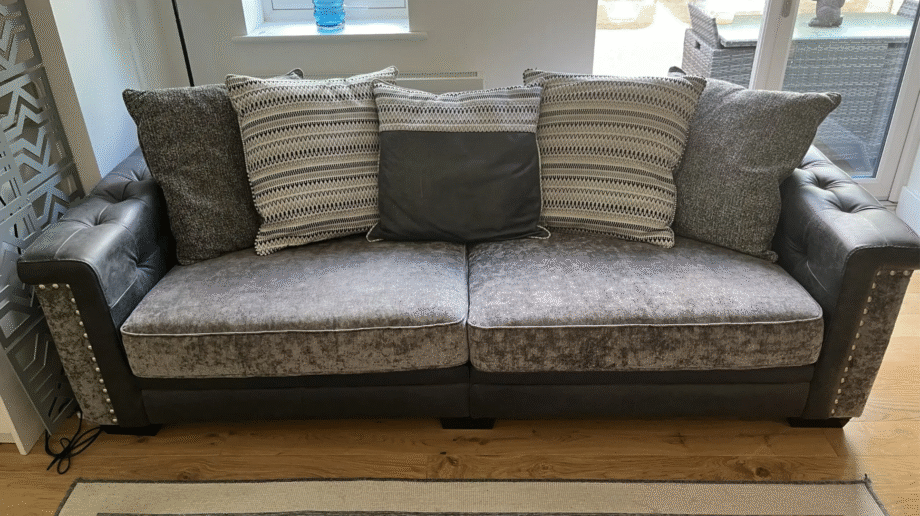 SCS Antonio Anthracite 4 seater scatter back sofa