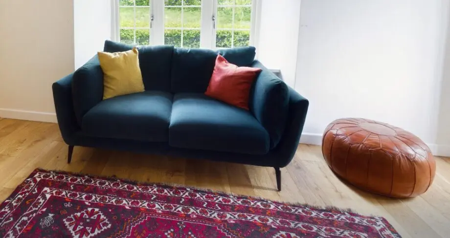 Barker & Stonehouse Green Velvet Boone Sofa Set