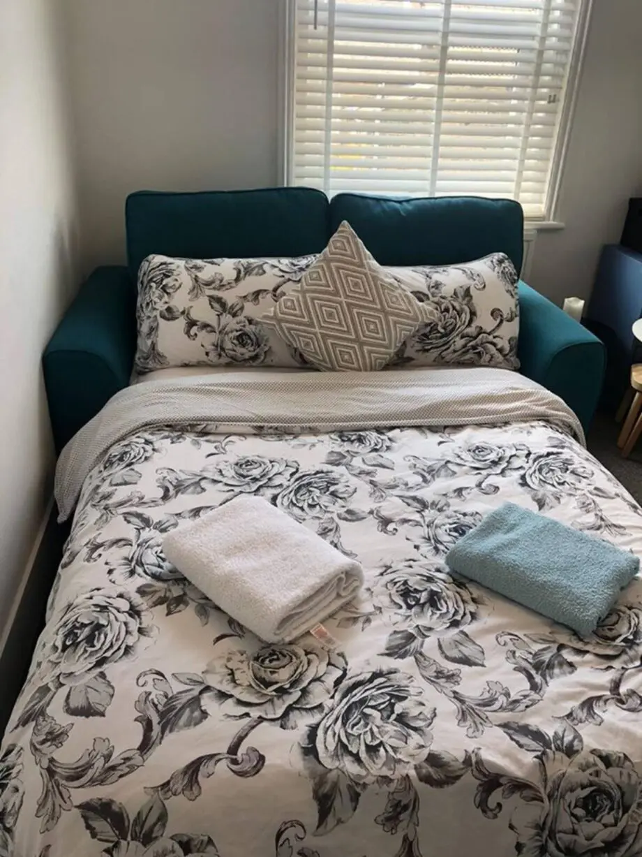 DFS Teal sofa bed
