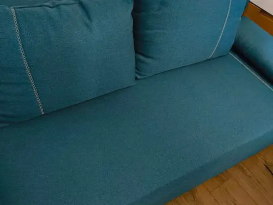 Mobel Hoffner turquoise 2-seater pullout sofa bed