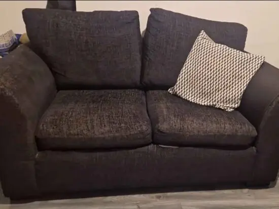 Black 2 Seater Sofa