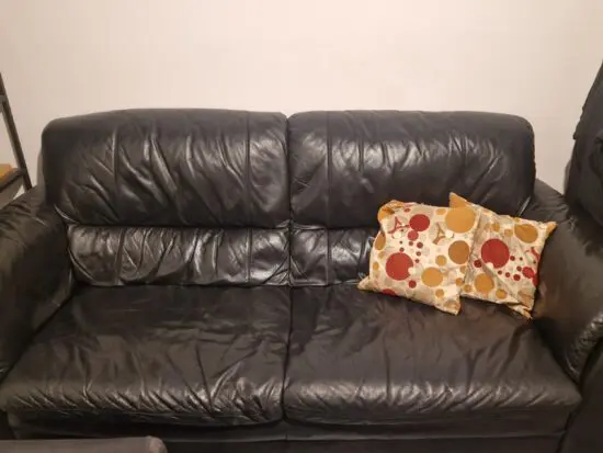 Black 4 Seater Sofa