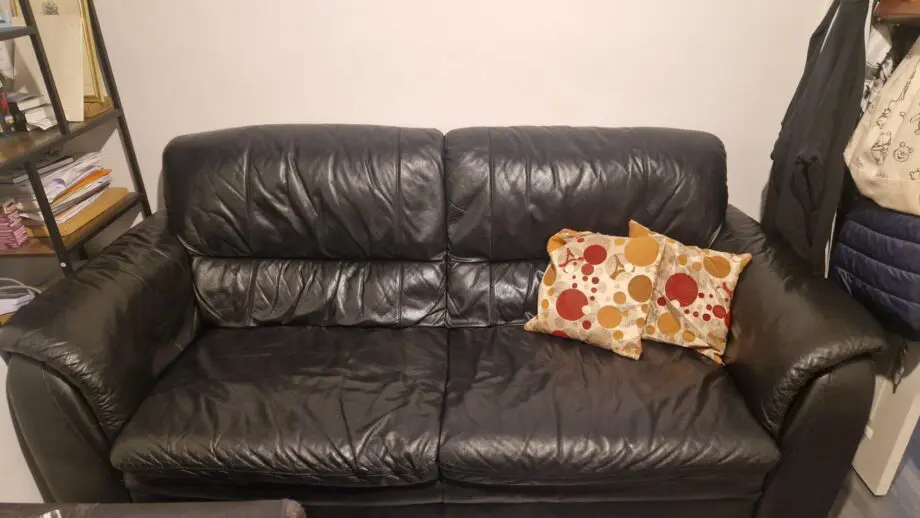 Black 4 Seater Sofa