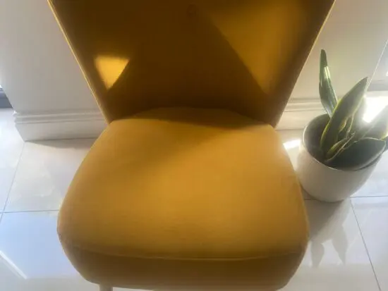 Beautiful Tan/Biege velvet 2 seater sofa