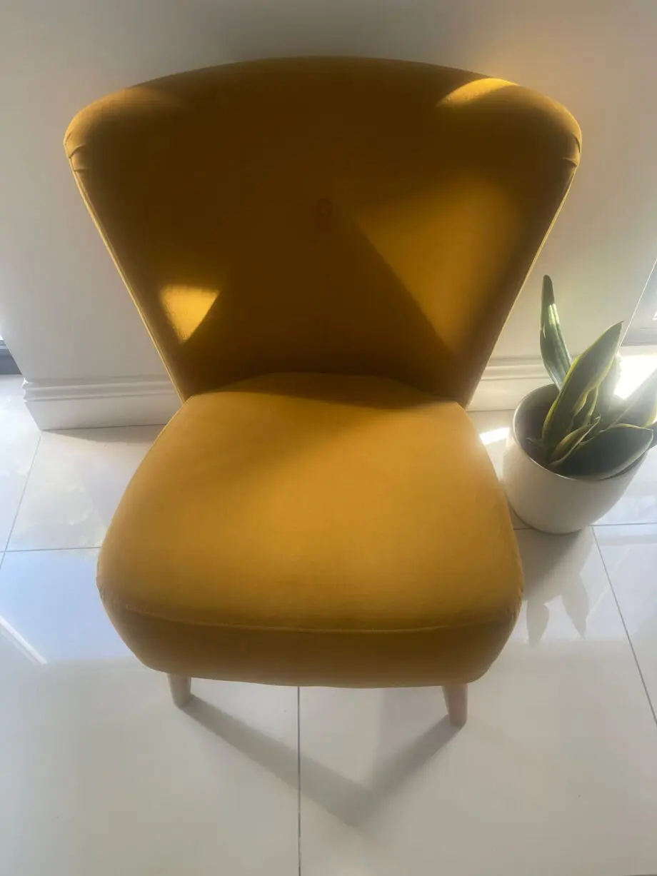 Beautiful Tan/Biege velvet 2 seater sofa