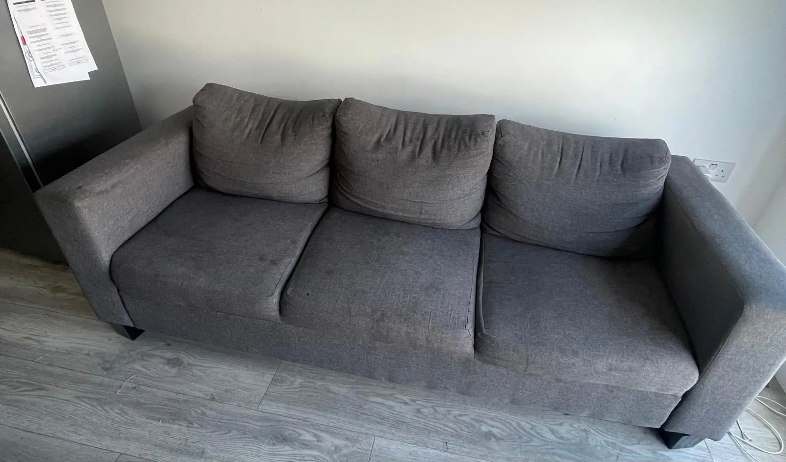 3 Seater Grey Sofa light weight