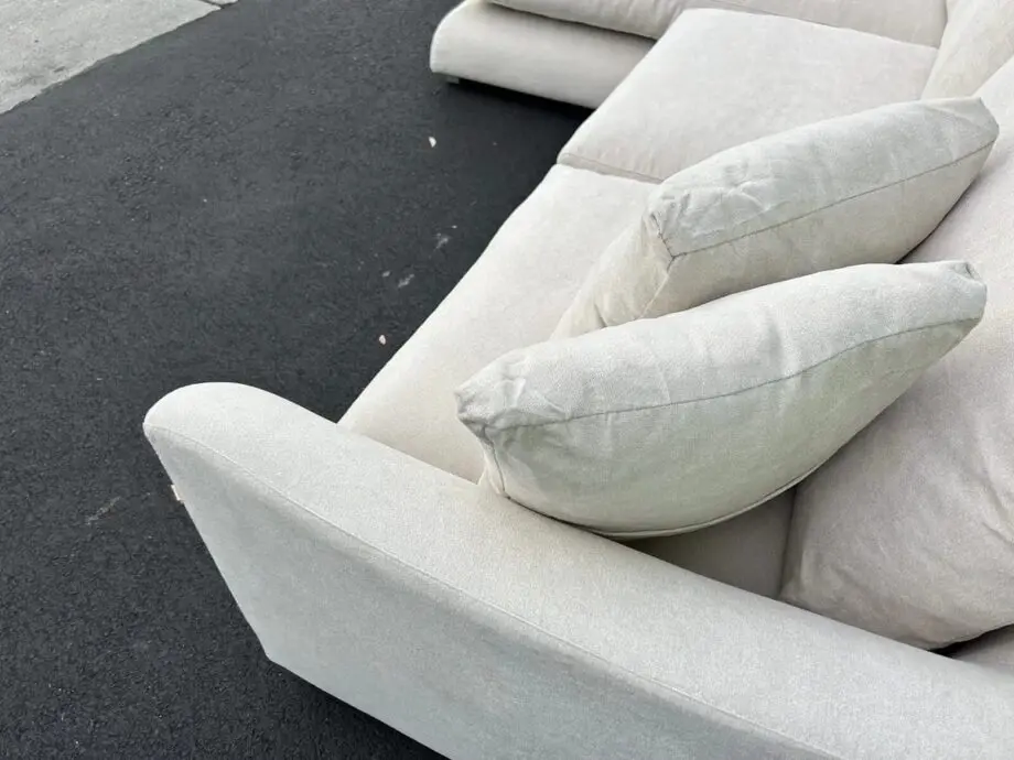 Brand New Loaf Cream L-Shape Corner Sofa For Sale Now