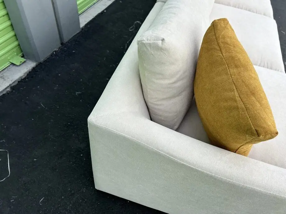 Brand New Loaf Cream L-Shape Corner Sofa For Sale Now