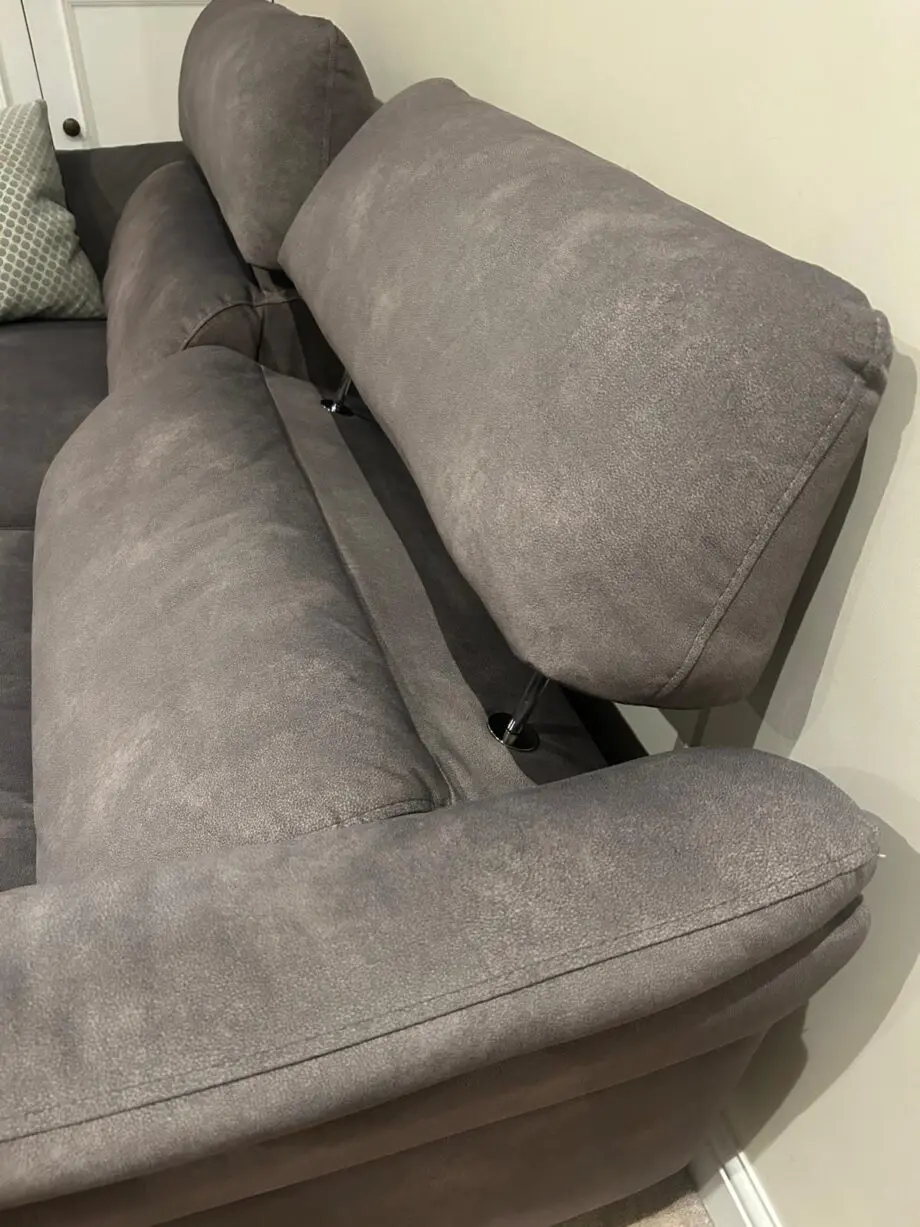 Sofology Missouri 2.5 Seater Power Recliner Sofa with Power Headrests - Fabric / Colour: Lifestyle Flecked Fabric Mocha