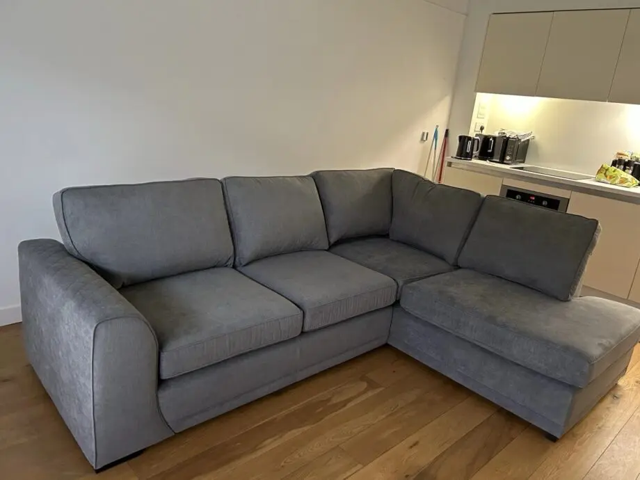 Dfs Orka Sofa Grey Colour High Back Cushions Long-Lasting Use