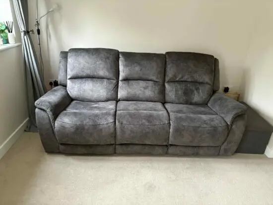 DFS Grey Dylan Power Recliner