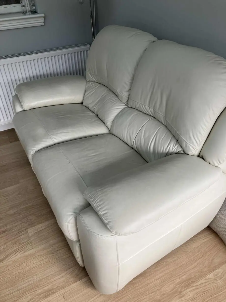 2 seater leather couch