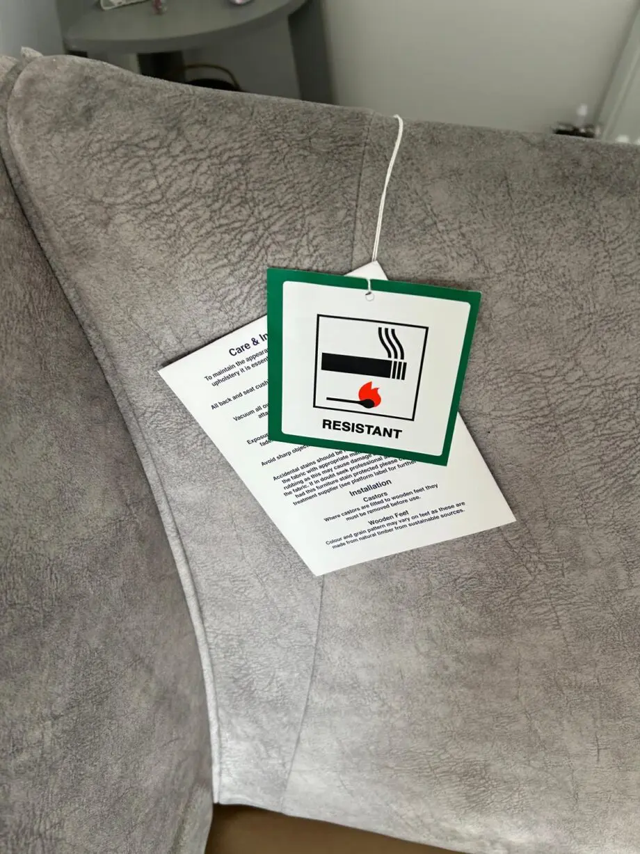 SCS Andreas silver 2 seater sofa