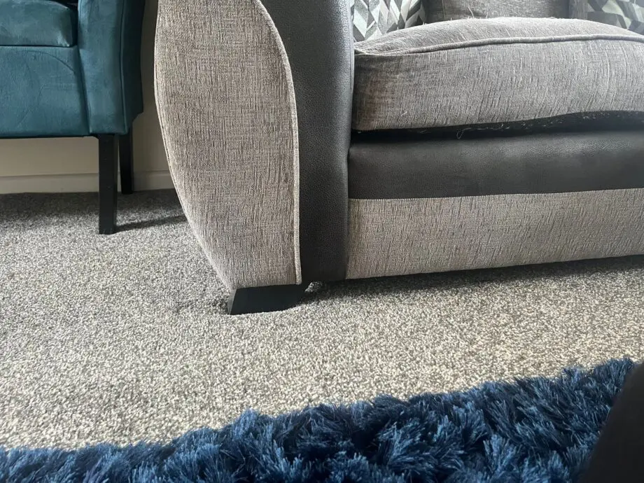 SCS corner sofa grey and black