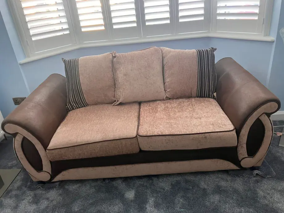 DFS SOFA & LARGE FOOTSTOOL
