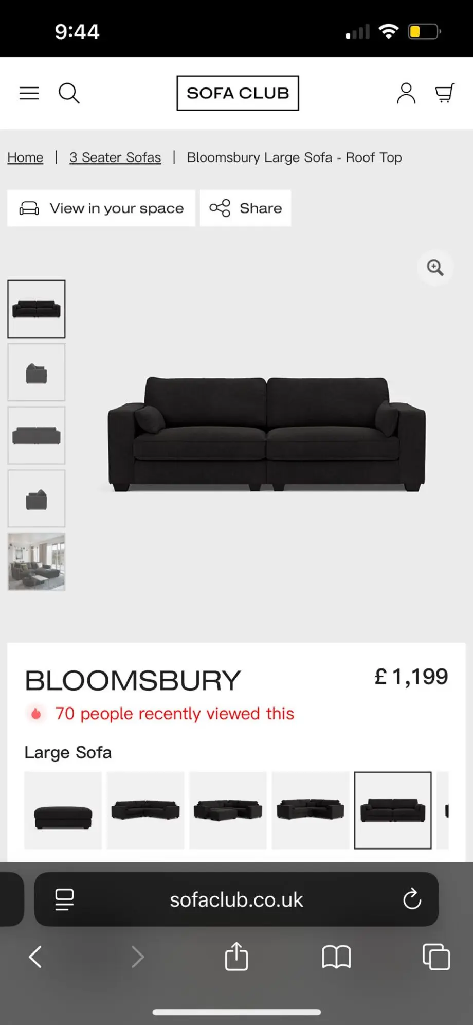 Sofa Club Bloomsbury Sofa