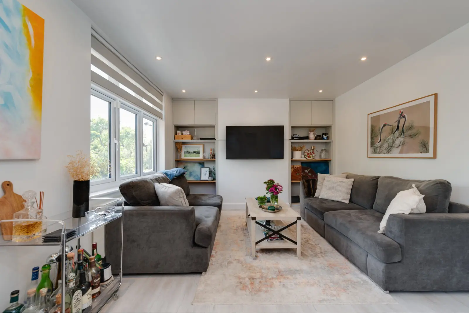 DFS Grey Kinsey Sofa