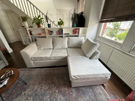 Cream sofa