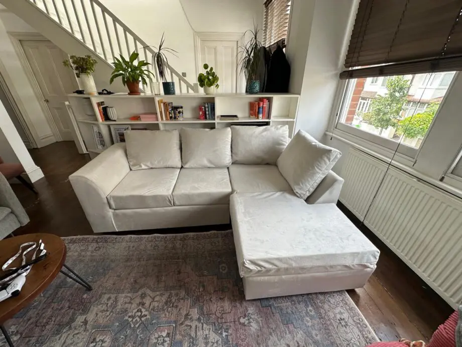 Cream sofa