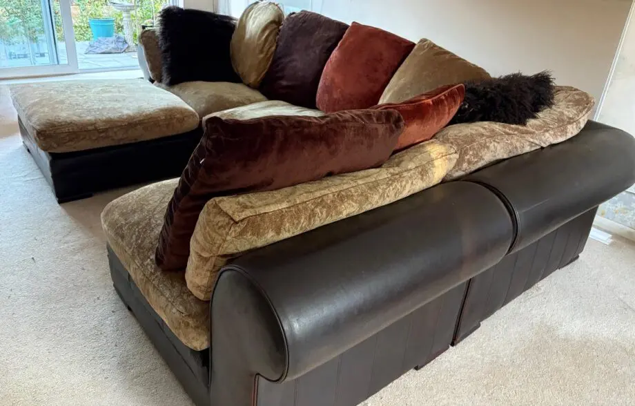 DFS Hemingway Modular Sofa. Brown leather.