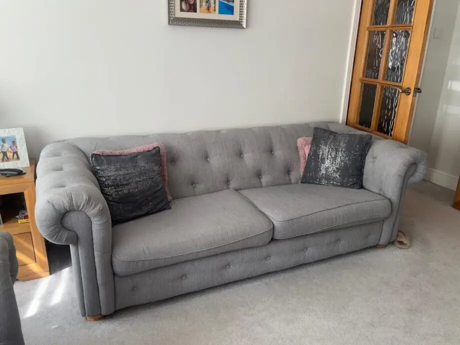 DFS Belair 4 seater sofa and cuddle chair