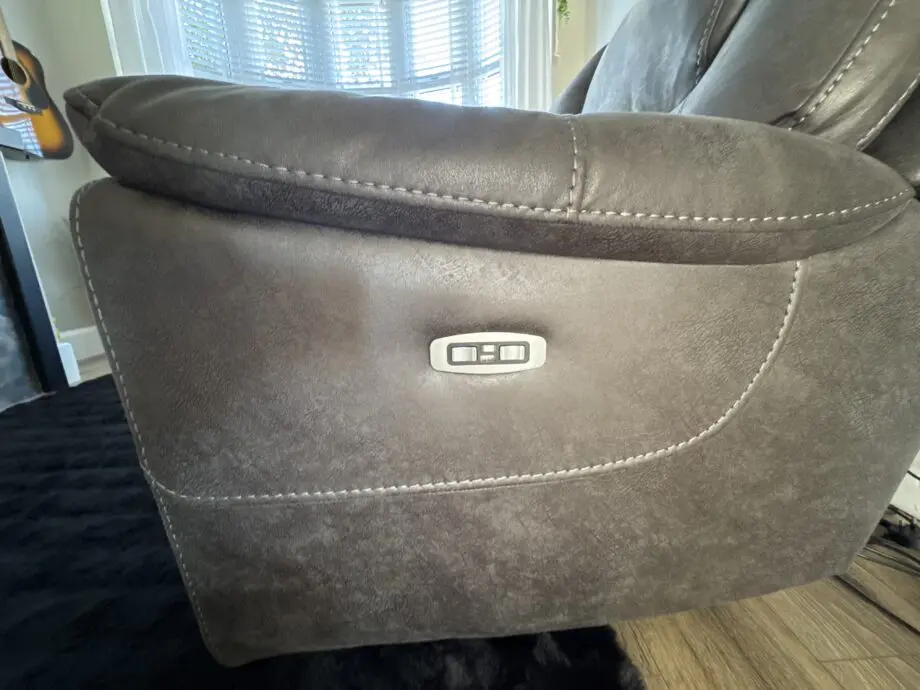 Brown Suede electric recliners