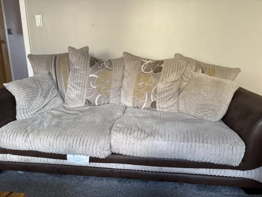 SCS two and three seater sofa with cushions