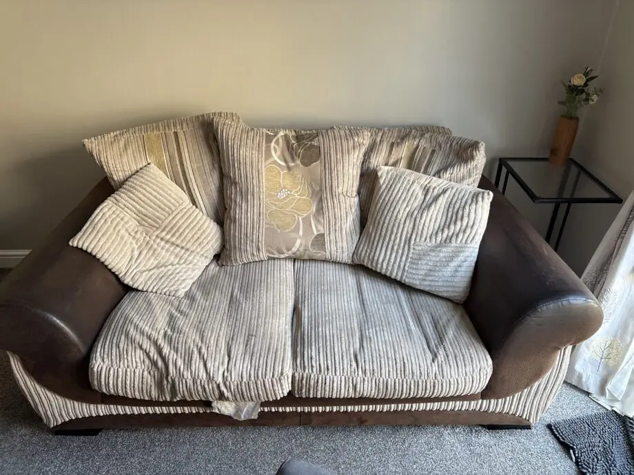 SCS two and three seater sofa with cushions
