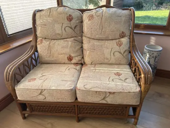Daro 3 piece conservatory set Cream flowers