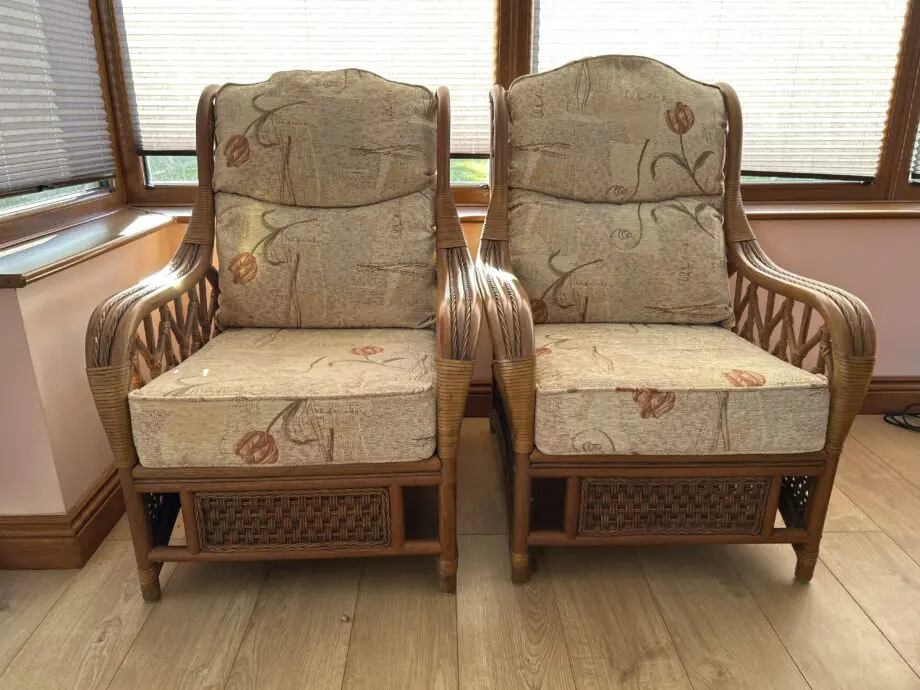 Daro 3 piece conservatory set Cream flowers