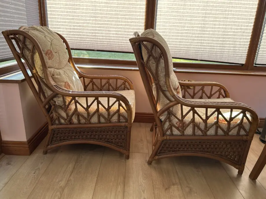 Daro 3 piece conservatory set Cream flowers