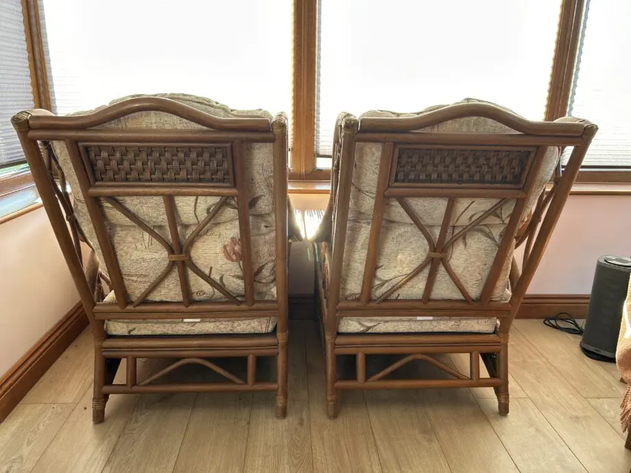Daro 3 piece conservatory set Cream flowers