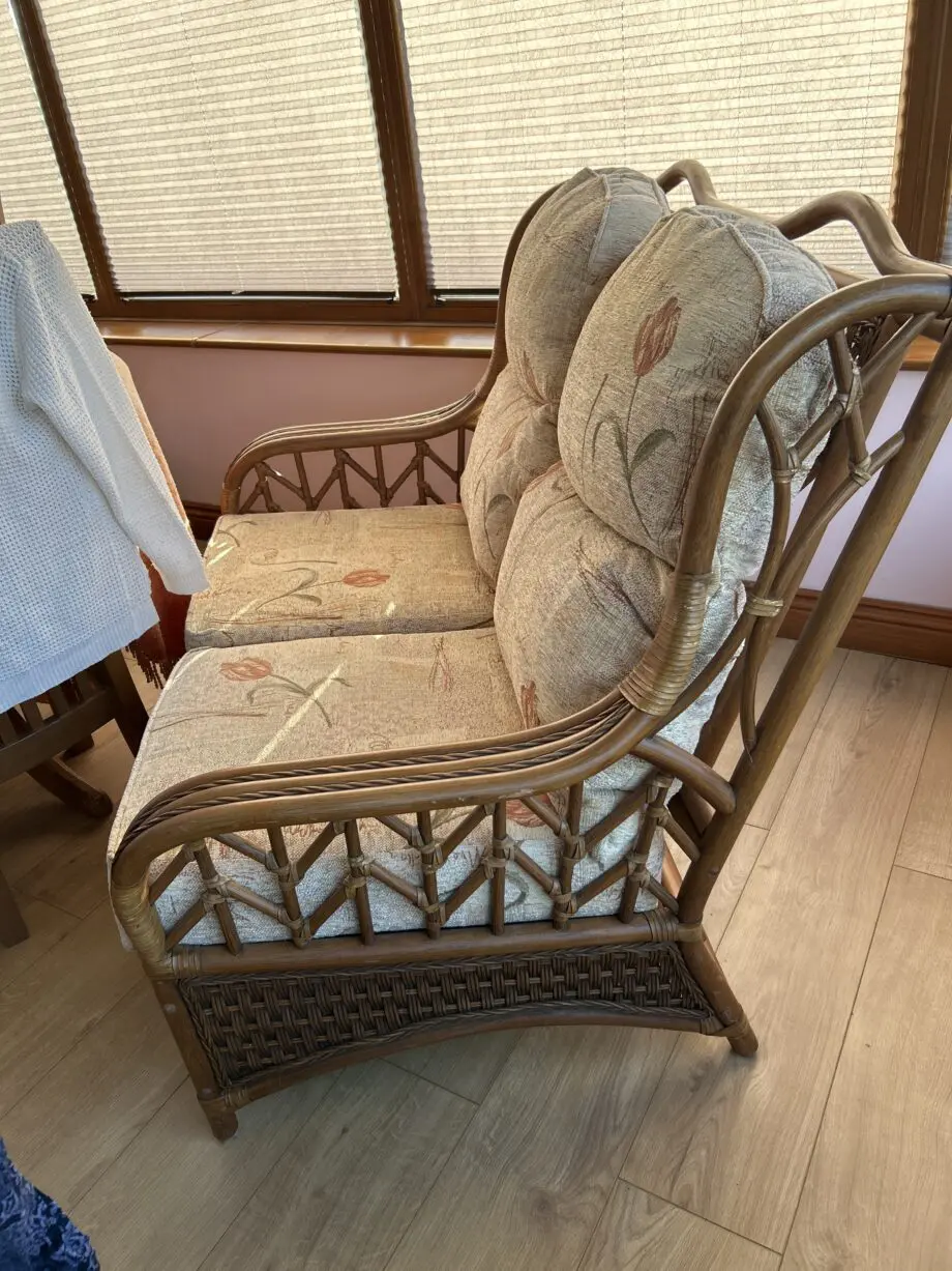 Daro 3 piece conservatory set Cream flowers