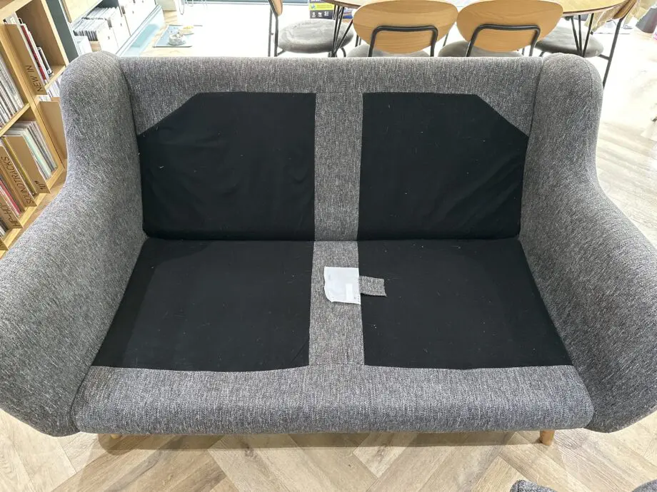 French Connection Camden 2 Seater Sofa and Storage Footstool