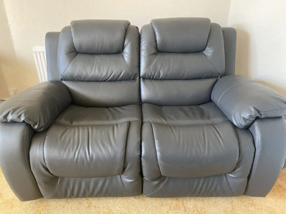 Grey 2 seater recliner