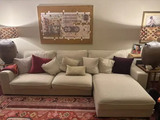 Cream RHS chaise