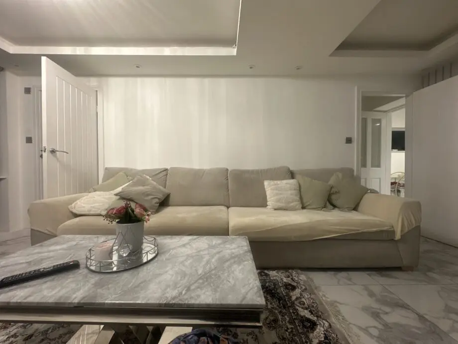 Beige creamish sofa