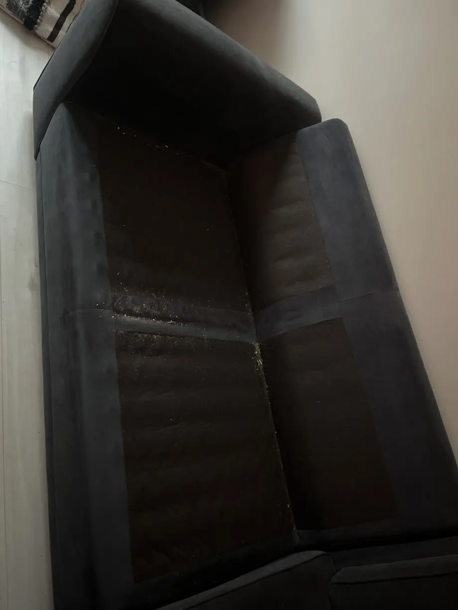 DFS Orka Black Corner Sofa