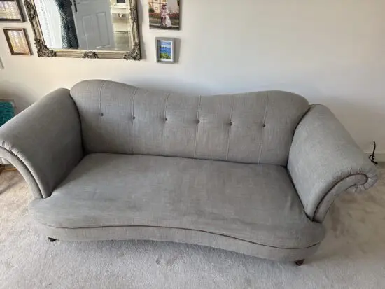 Grey DFS Country House sofa