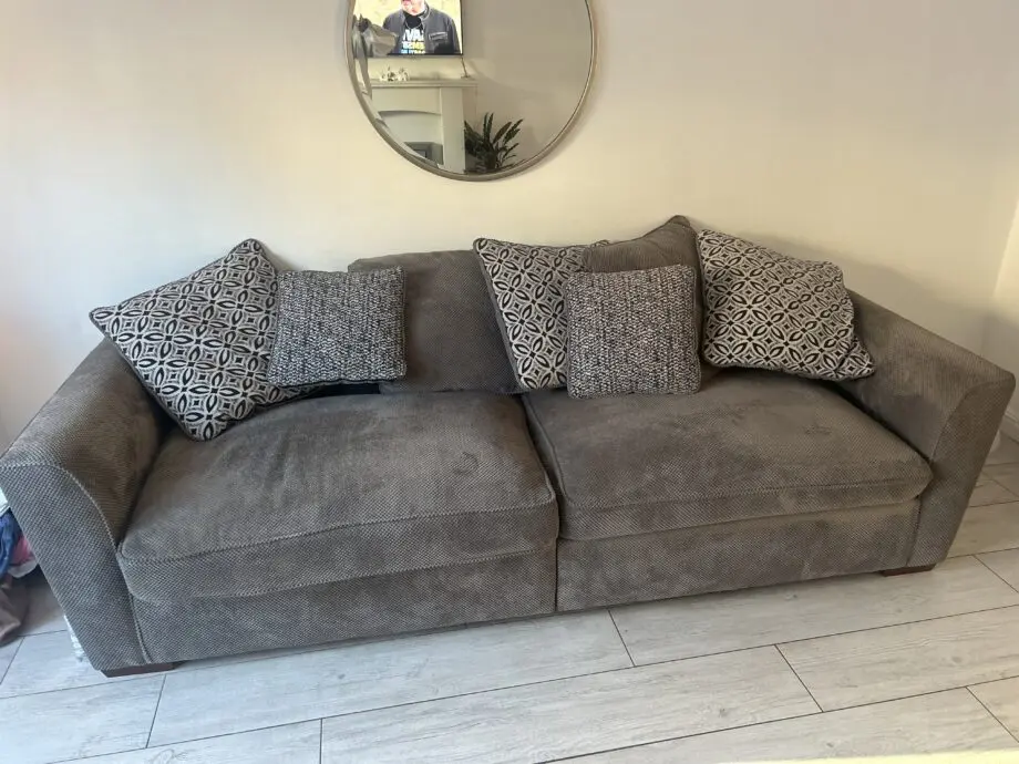 Excellent Condition 4 x seater sofa Charcol