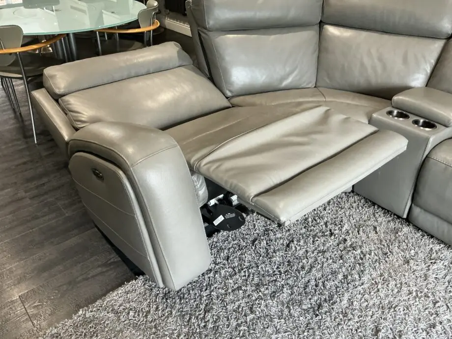 Costco Grey Leather Corner Sofa (Dec. 2022)