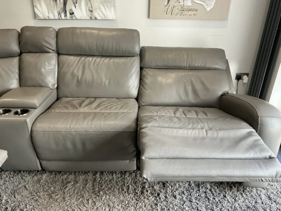 Costco Grey Leather Corner Sofa (Dec. 2022)