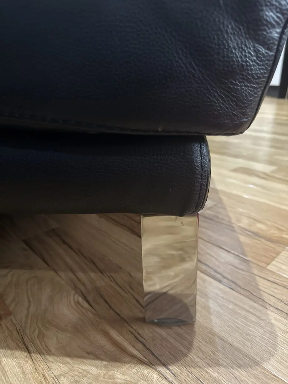DFS L - Shape black leather