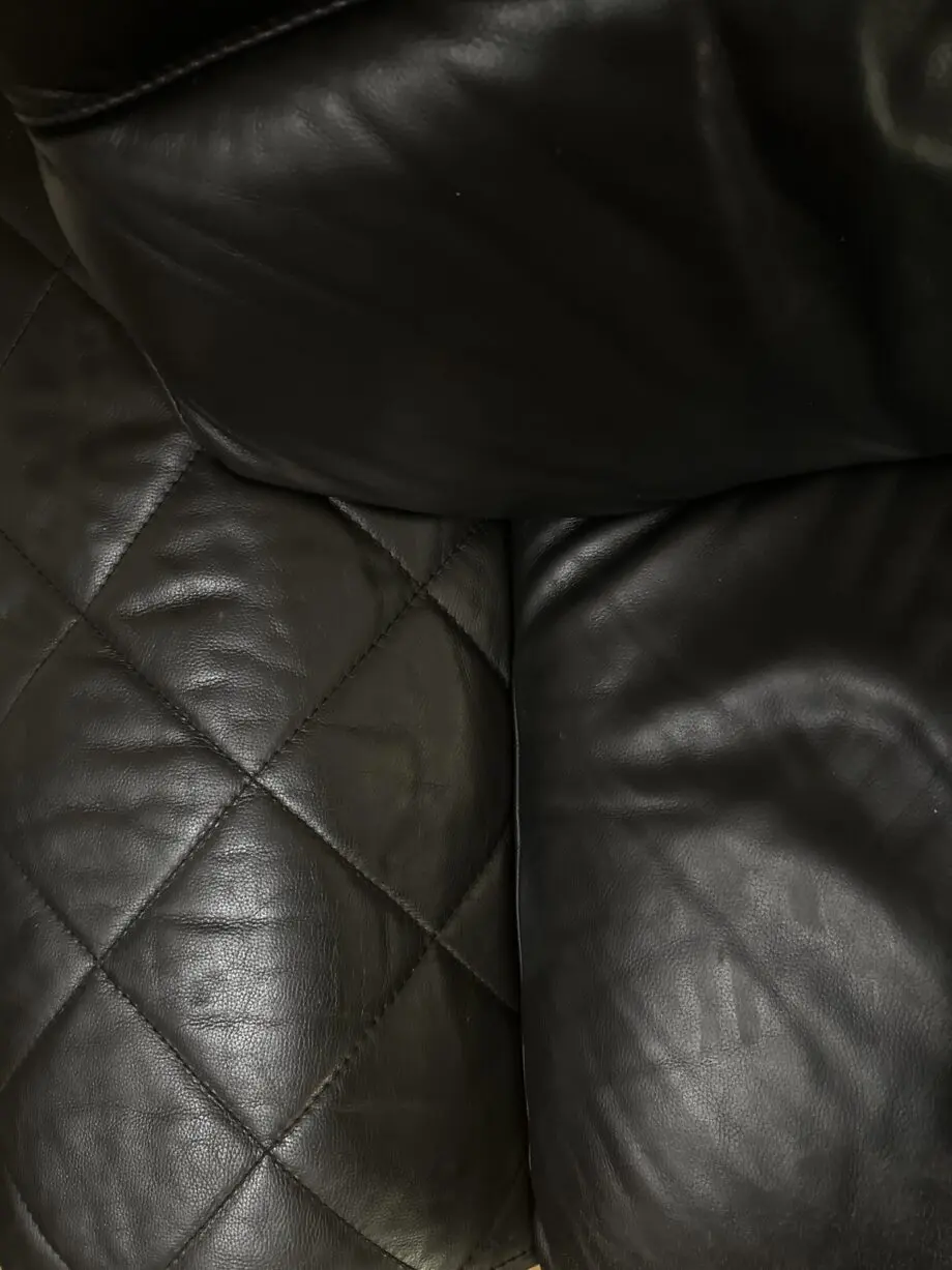 DFS L - Shape black leather